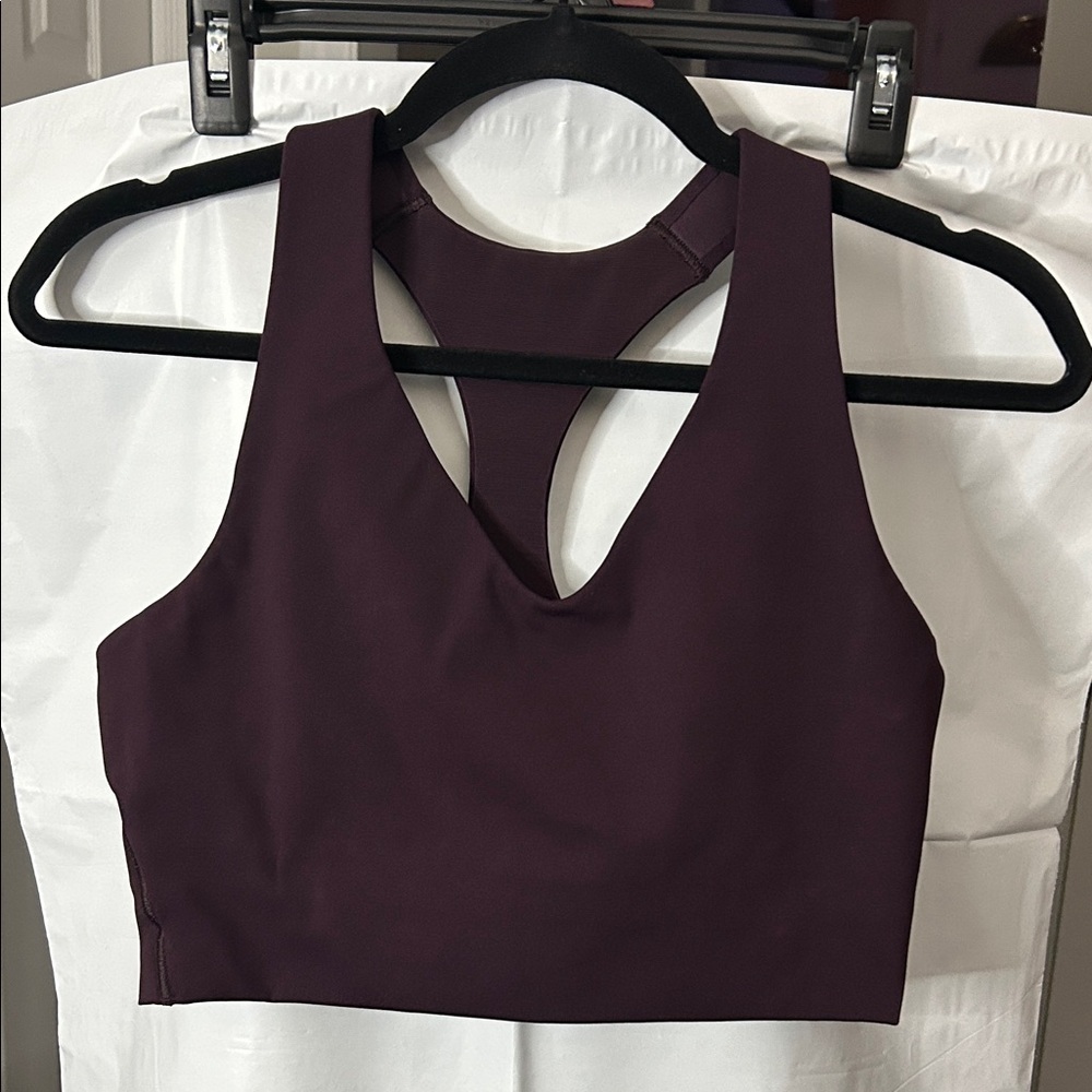 SPANX Deep Purple Crop top size medium EUC